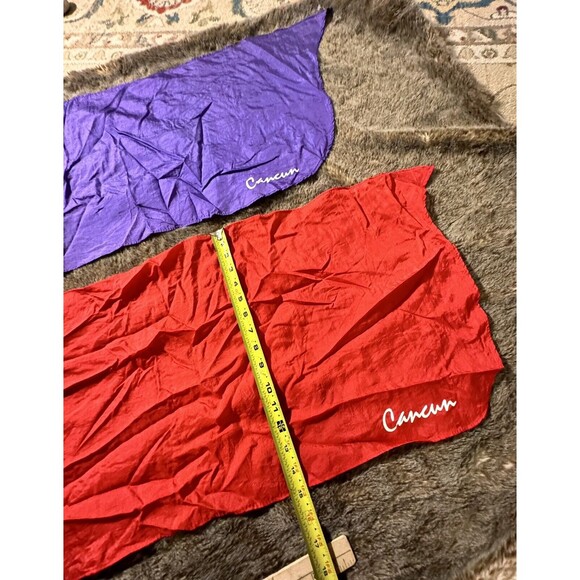 Vintage 80s Papagayo plus Sarong Swim Cover Up Wrap One Size CANCUN lot of 2 - Picture 5 of 7